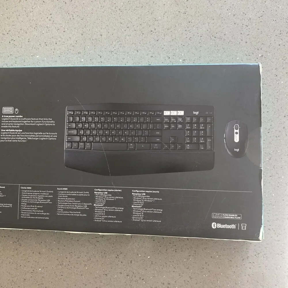 Logitech MK825 Performance Wireless Keyboard (K850) and Mouse (M585) Combo
